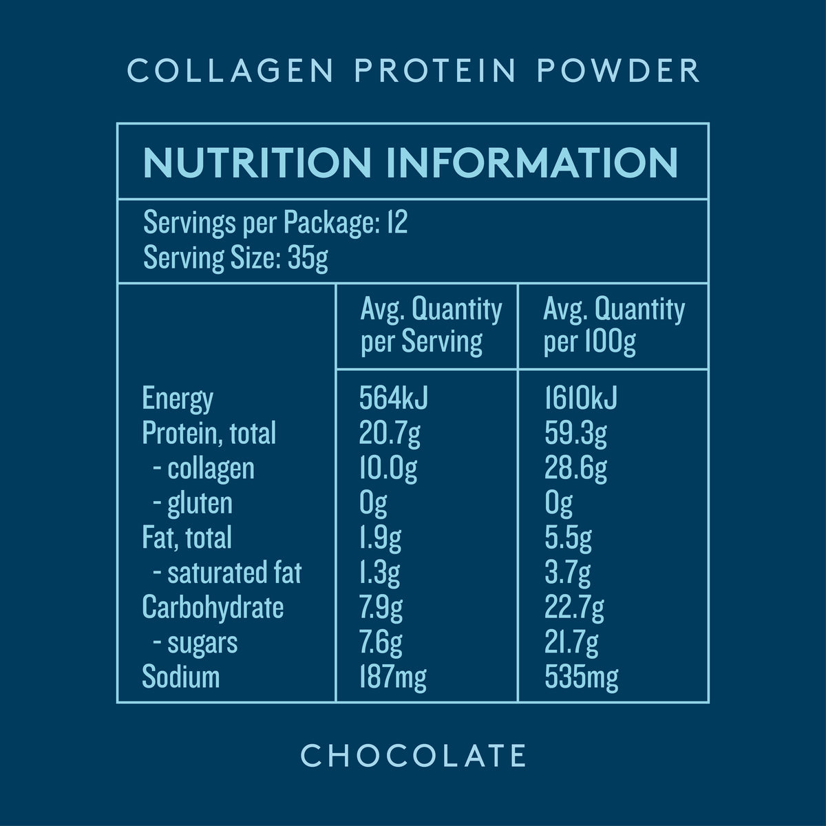 Collagen Protein Chocolate