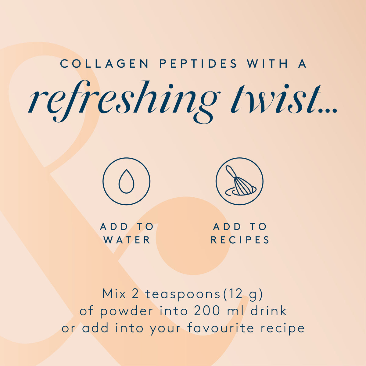 Pure Collagen Peptides Peach
